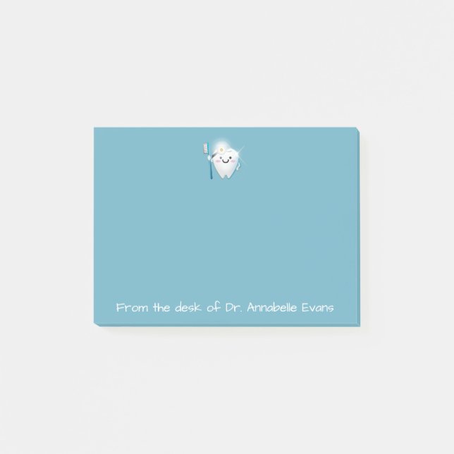 Cute Dentist Personalize Post-it Notes (Front)