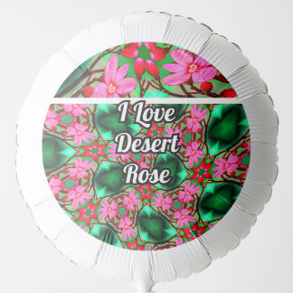 Cute Desert Rose Pattern Balloon