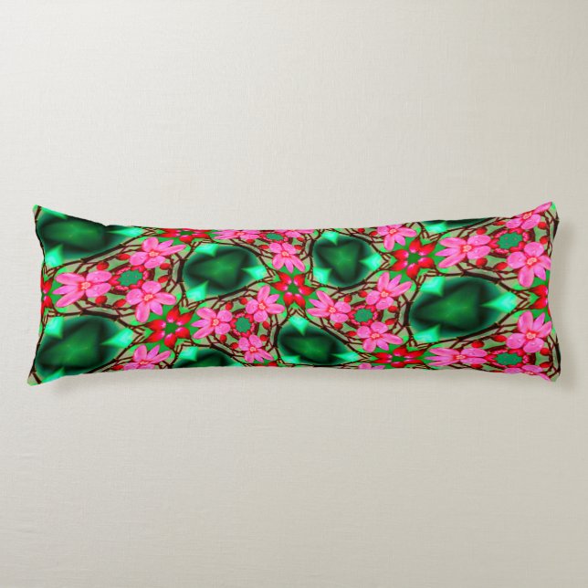 Cute Desert Rose Pattern Body Pillow (Front)