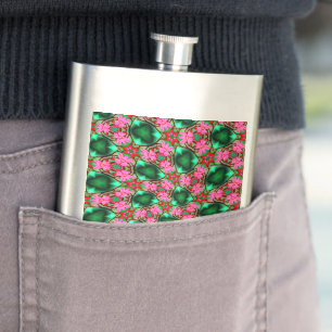 Cute Desert Rose Pattern Flask