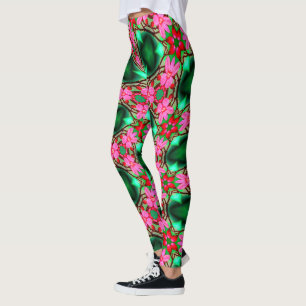 Cute Desert Rose Pattern Leggings