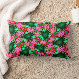 Cute Desert Rose Pattern Lumbar Pillow