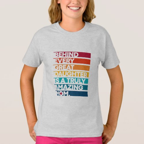 Cute Design Expression Text for Mothers Day  T_Shirt