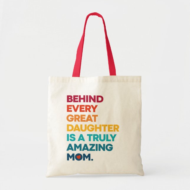 Cute Design Expression Text for Mother's Day  Tote Bag (Front)
