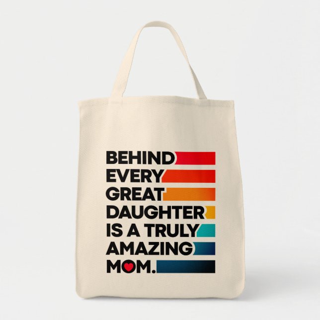 Cute Design Expression Text for Mother's Day  Tote Bag (Front)