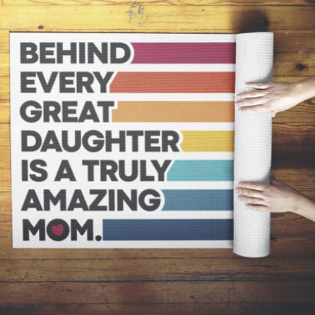 Cute Design Expression Text for Mothers Day  Yoga Mat (Creator Uploaded)
