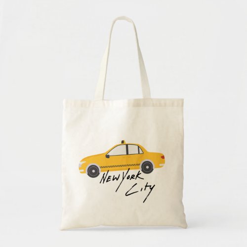 Cute design of the New York City Taxi NYC addict Tote Bag