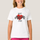 Cute Design Text I Love You Mom for Mothers day T-Shirt | Zazzle