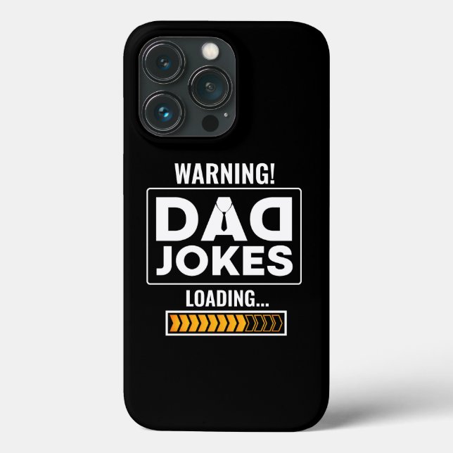 Cute Design Warning! Dad Joke Loading Case-Mate iPhone Case (Back)