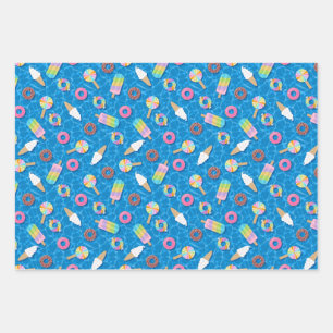 Cute Desserts Wrapping Paper Sheets