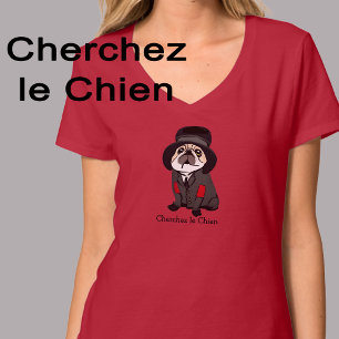 Cute Detective Sherlock Pug Dog Lover Hobo Photo T-Shirt