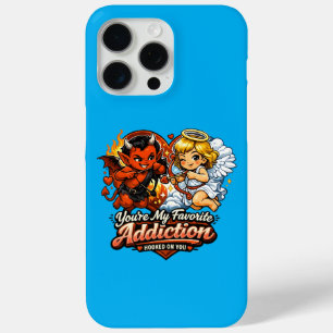 Cute Devil & Angel Valentine Day Love Design iPhone 15 Pro Max Case