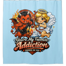 Cute Devil & Angel Valentine Day Love Design