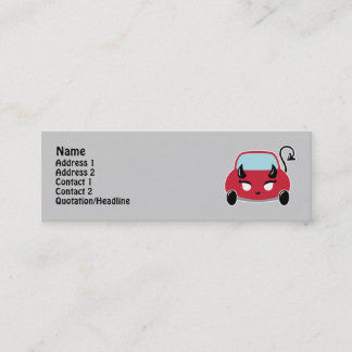 Cute Devil Car Profile Cards