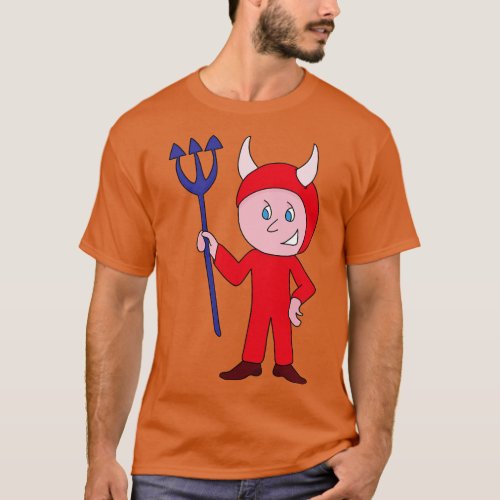 Cute Devil Halloween Costume T_Shirt