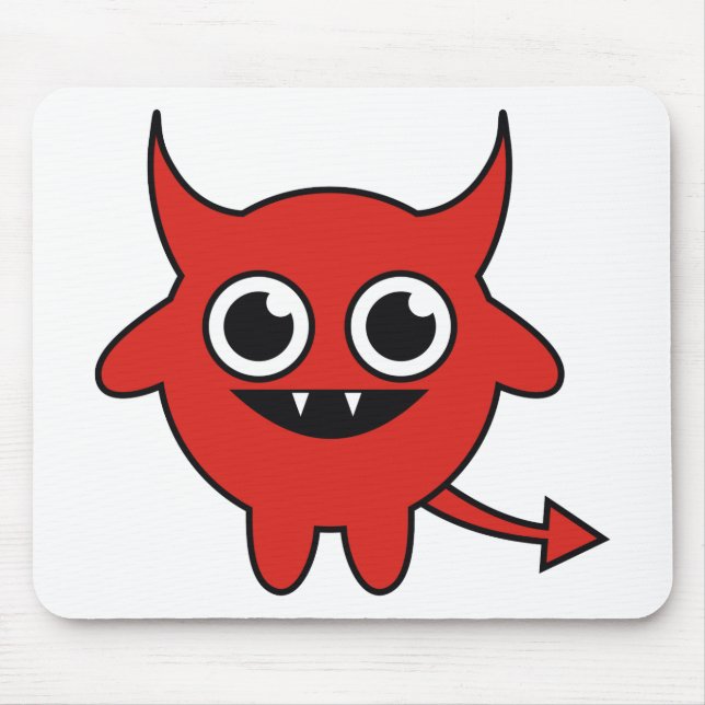 Cute Devil Mouse Pad (Front)