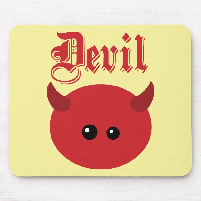 Cute Devil Mouse Pad (Front)