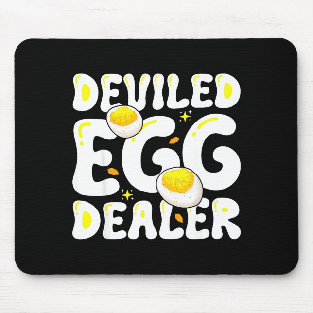 Cute Deviled Egg Dealer Thanksgiving Deviled Mouse Pad (Front)