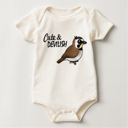 Horned Lark: Cute & Devilish Infant Organic Creeper