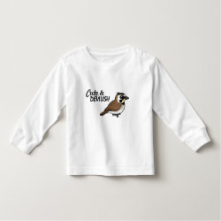 Horned Lark: Cute & Devilish Toddler Long Sleeve T-Shirt