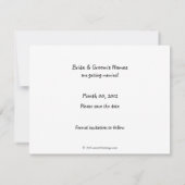 Cute Dick and Jane Save the Date Cards (Back)
