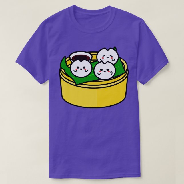 Cute Dim Sum Illustration  T-Shirt (Design Front)