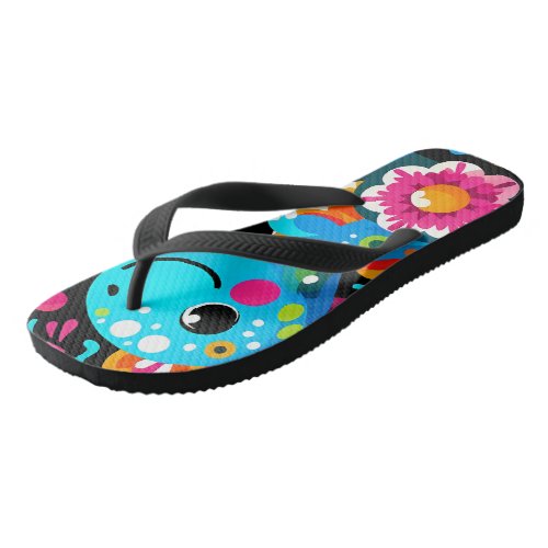 Cute dinasour floral  flip flops