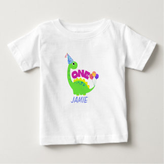 Cute Dino 1st birthday boy Baby T-Shirt