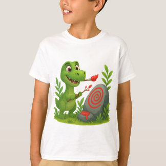 Cute Dino Artist T-Shirt