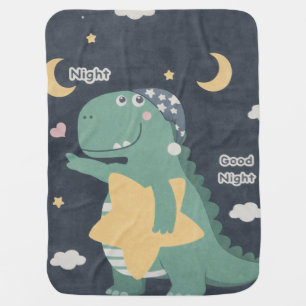 Cute Dino Baby Blanket