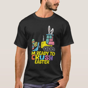 Cute Dino Easter I'm Ready To Crush Easter Boys Ki T-Shirt