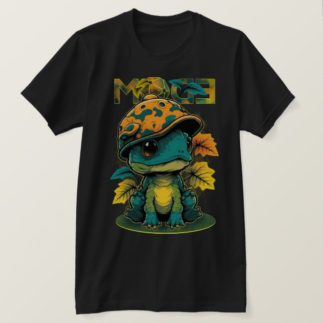 Cute Dino-Frog 2  T-Shirt (Design Front)