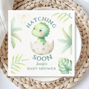 Cute Dino Gender Neutral Dinosaur Baby Shower  Napkins