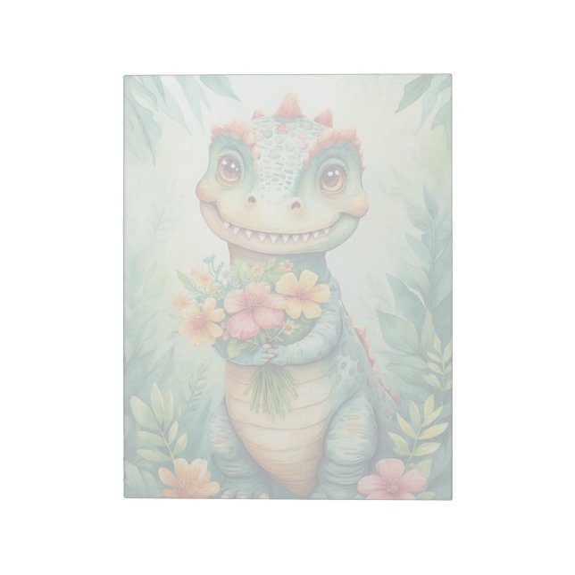Cute Dino Notepad (Rotated)