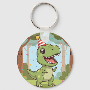Cute Dino Party  Keychain