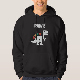 Cute Dino Rawr Dinosaur Roaring Funny Kid Dino Car Hoodie