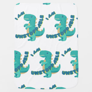 cute dino words dinosaurs pet animal pet lover t-r baby blanket