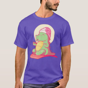 Cute Dino YogaYoga mat Flexibility Funny Yoga Medi T-Shirt