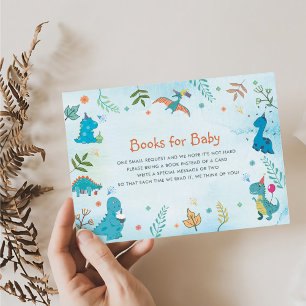 Cute Dinosaur 1st Birthday Party Enclosure Card