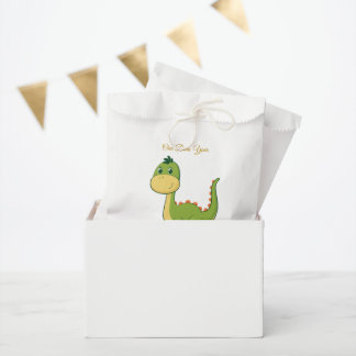 Cute Dinosaur 1st Birthday Party Favor Bags