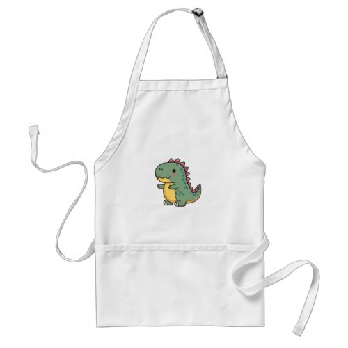 Cute dinosaur adult apron