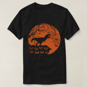 Cute Dinosaur And Moon Funny Halloween Costume T-Shirt