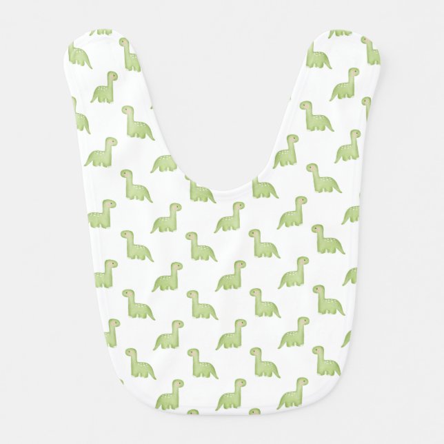 Cute Dinosaur Baby Bib (Front)