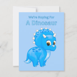 Cute Dinosaur Baby Boy Pregnancy Announcement