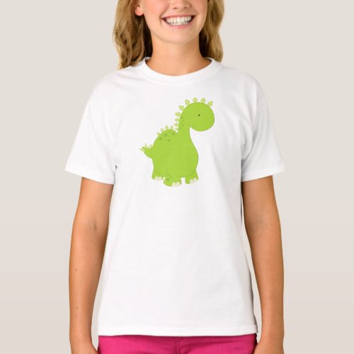 Cute Dinosaur Baby Dinosaur Dino Stegosaurus T_Shirt