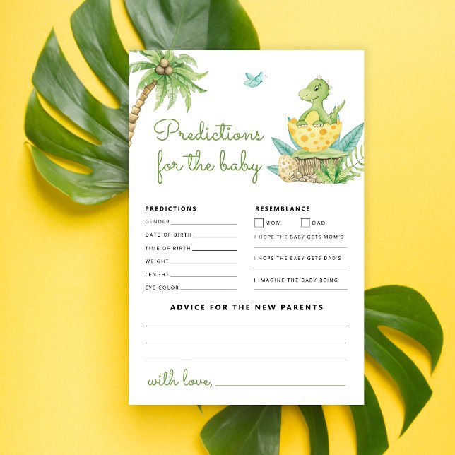 Cute Dinosaur Baby Shower Predictions and Advice (Creator Uploaded)