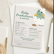 Cute Dinosaur Baby Shower Predictions and Advice