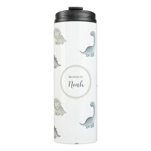 Cute Dinosaur Back To School Personalized Thermal Tumbler