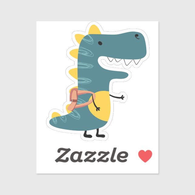 Cute Dinosaur Back to School Sticker (Sheet)