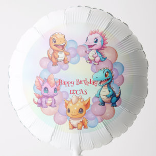 Cute dinosaur Balloon School kids birthday party
